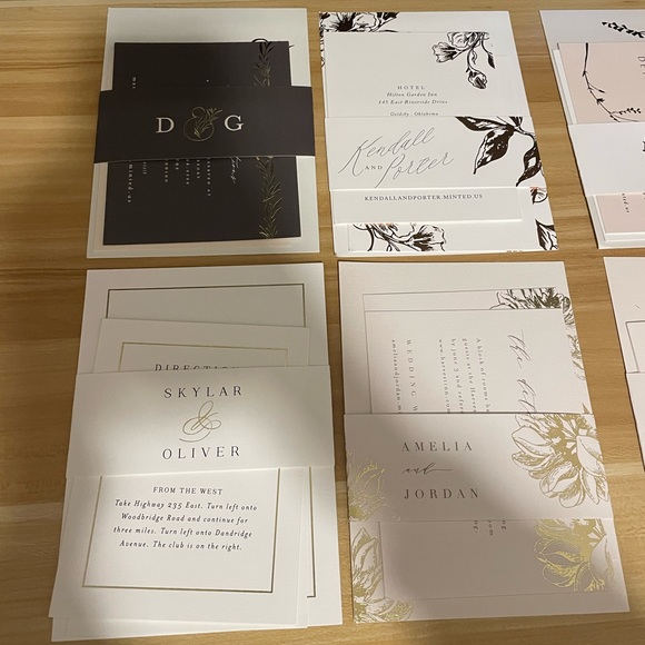 Minted Wedding Invitation Sample Kit with 16 sample invitations - Picture 6 of 8